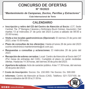 Costo de Inscripciòn Socios gs. 150.000 No Socios Gs. 500.000 (4)