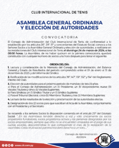 Convocatoria Asamblea