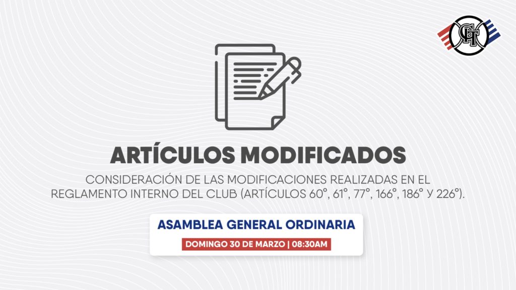 Artículos modificados