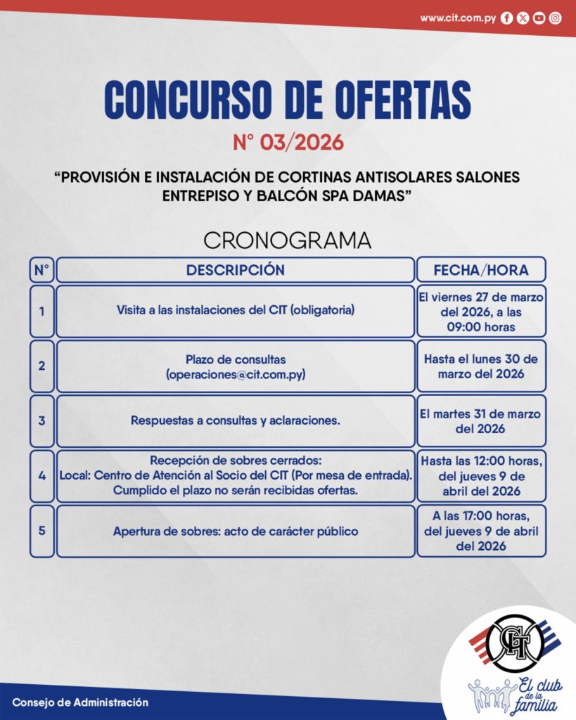 Concurso de Ofertas N° 3